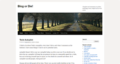 Desktop Screenshot of blogordie.com